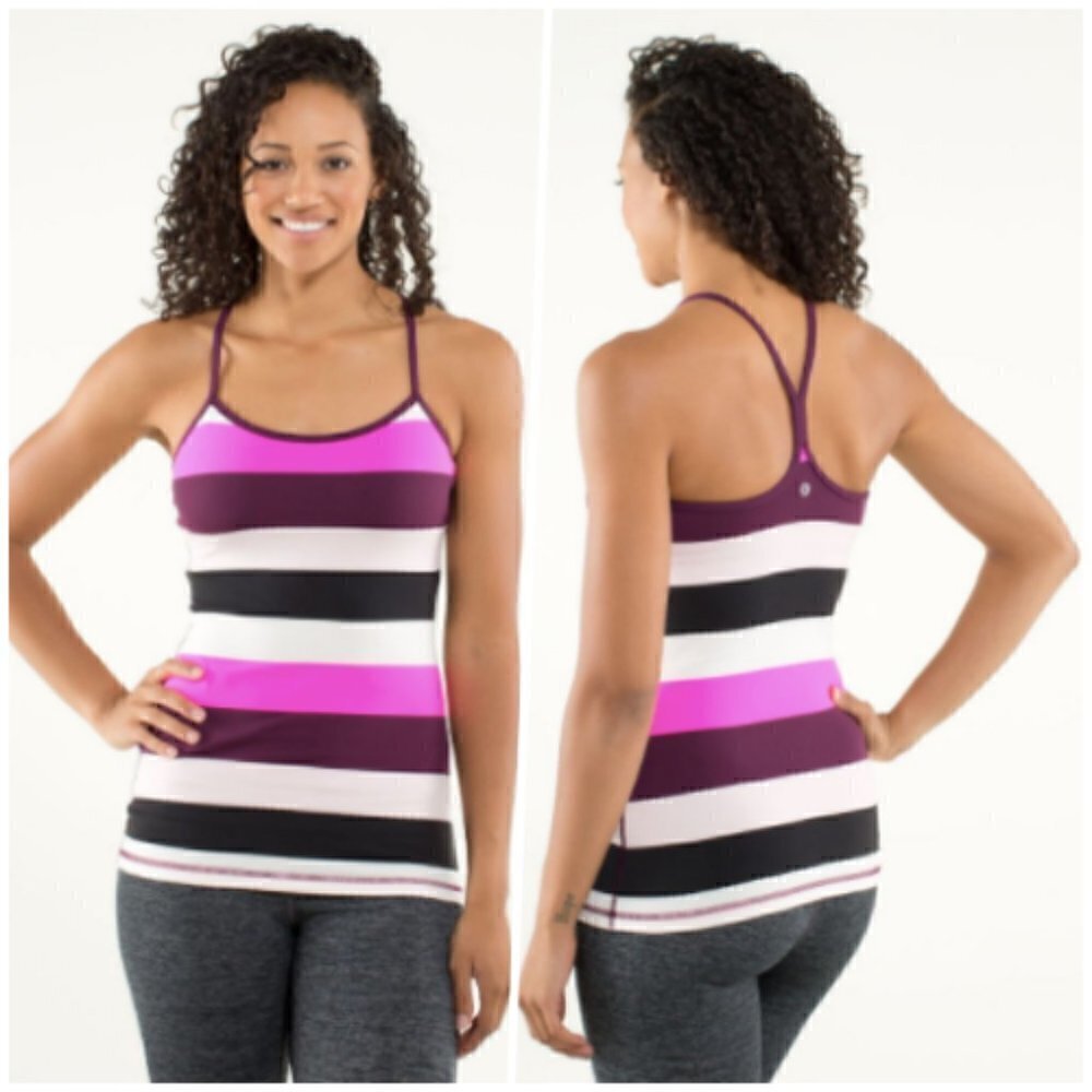 Lululemon Power Y Shelf Bra Racerback Tank 4 NWOT